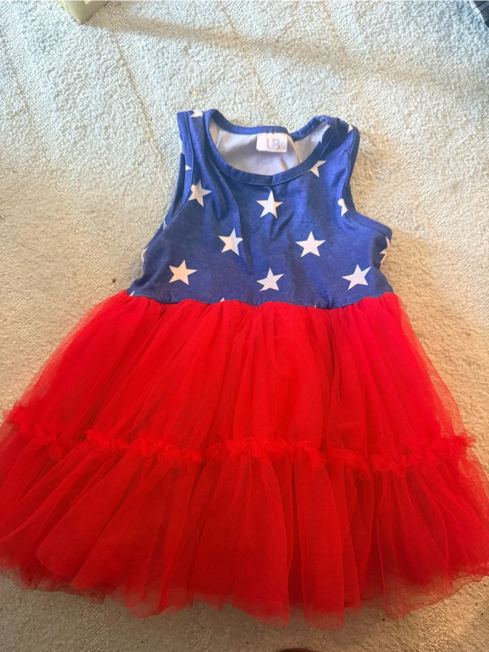 Girls' patriotic red tulle skirt and blue star tank dress 🇺🇸🇺🇸🇺🇸